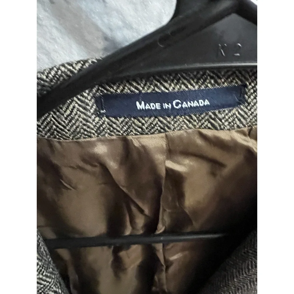 Chaps Blazer Mens  Size 46R Charcoal  Gray Wool Sport Coat Suit‎ Jacket
